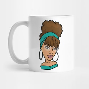 Cute and Fabulous Black Woman Chilling Mug